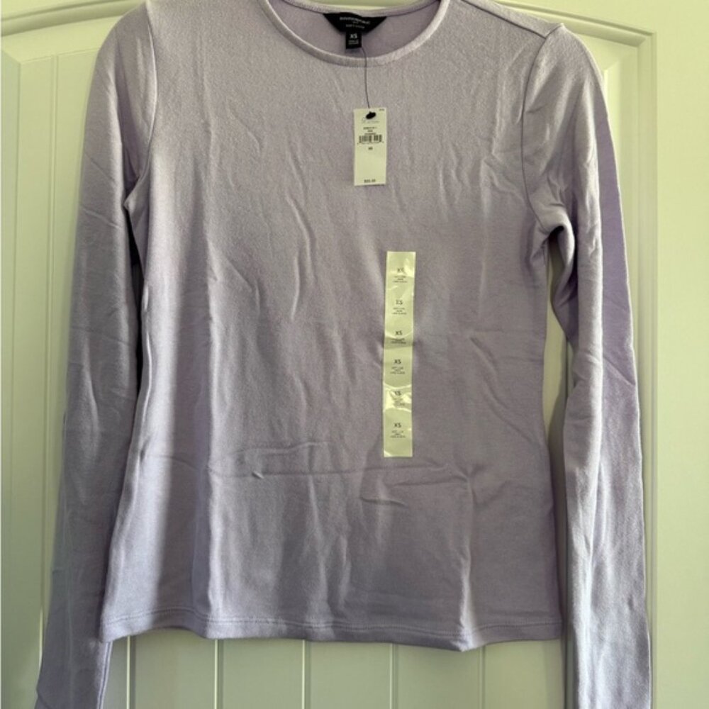 Banana Republic Light Purple Long Sleeve Top